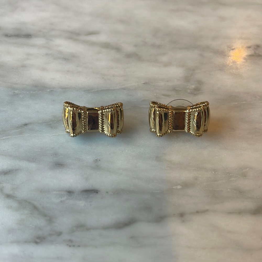 Kate Spade Gold Bow Earrings